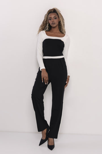 Wigu overál fekete/krém