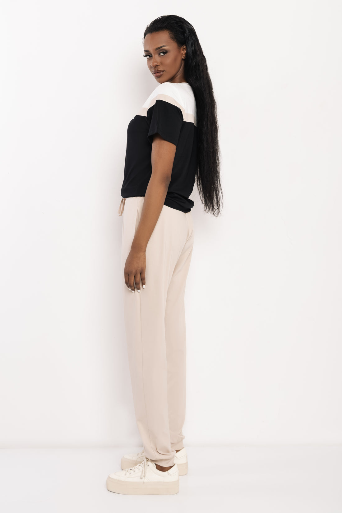 Zenke jogging nadrág bézs