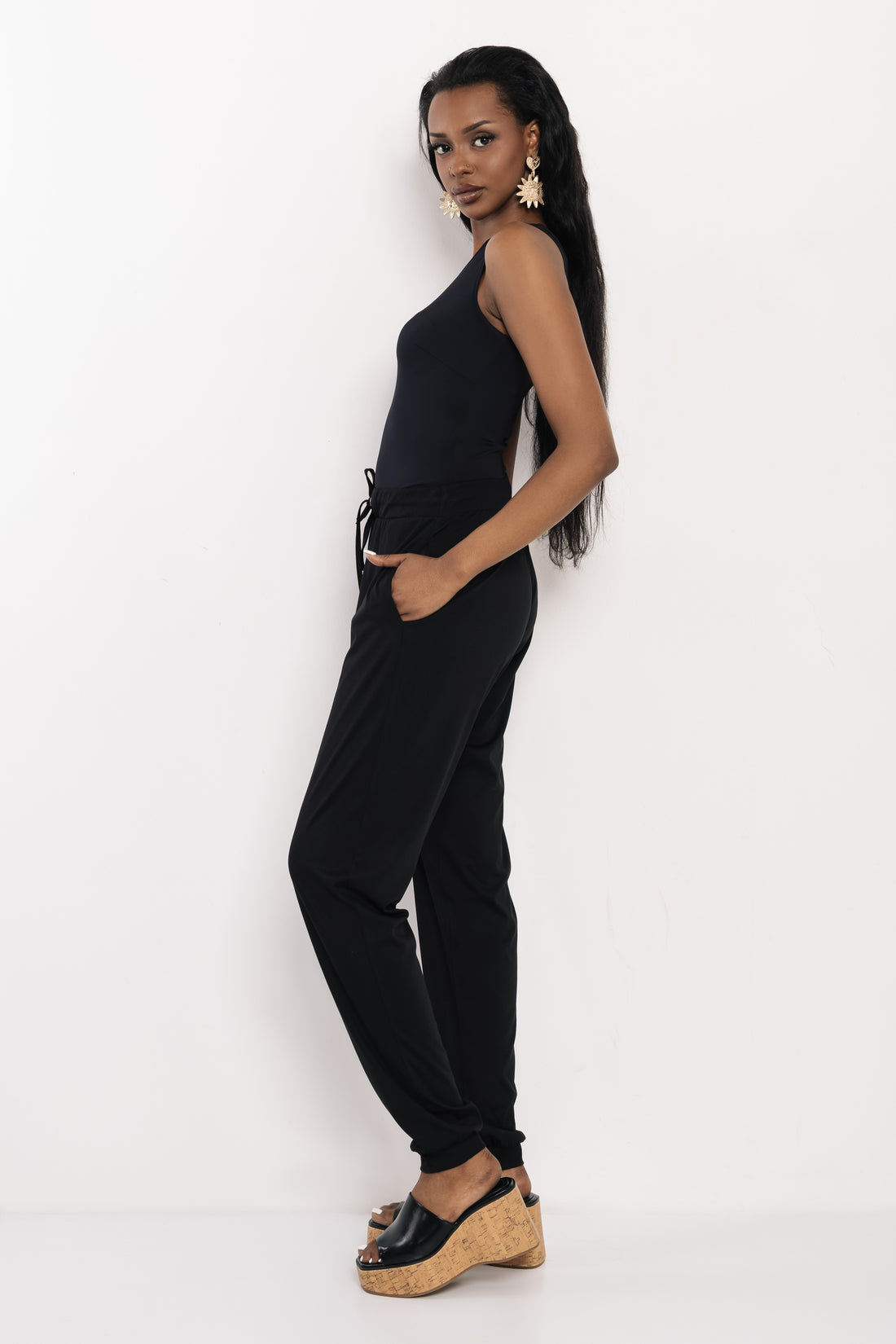 Zenke jogging nadrág fekete