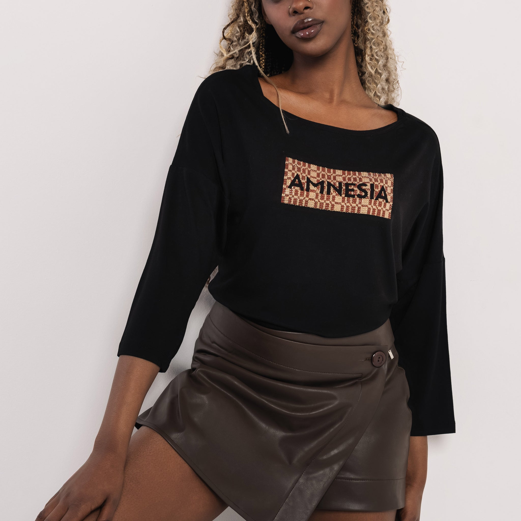 Falun köves felső fekete