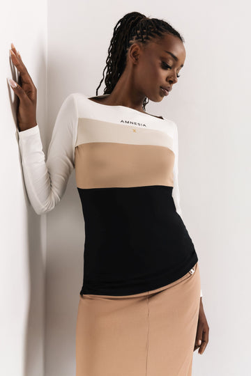 Amore felső ekrü/bézs/camel/fekete