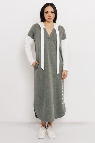 Gizel ruha szürke/ekrü