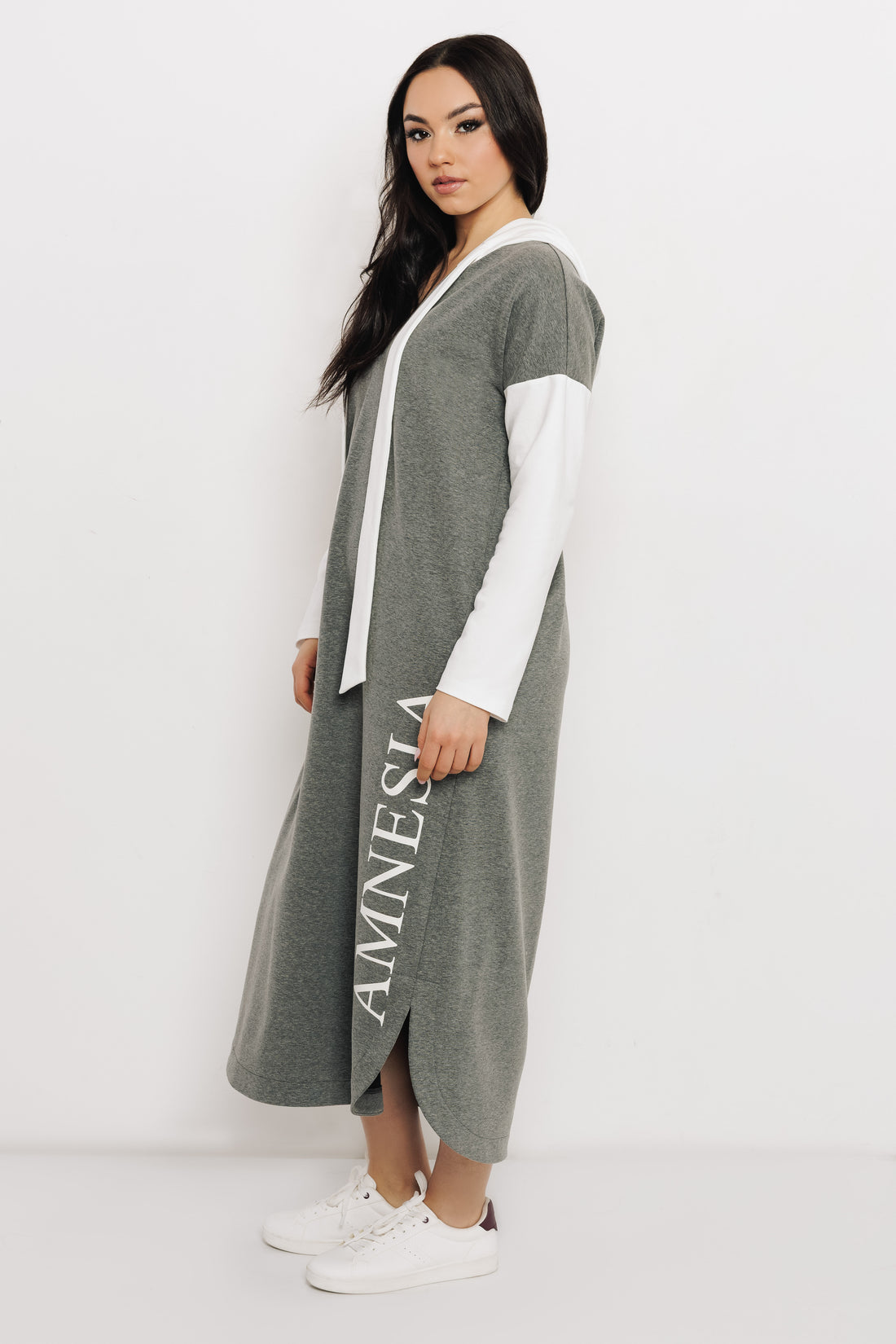 Gizel ruha szürke/ekrü