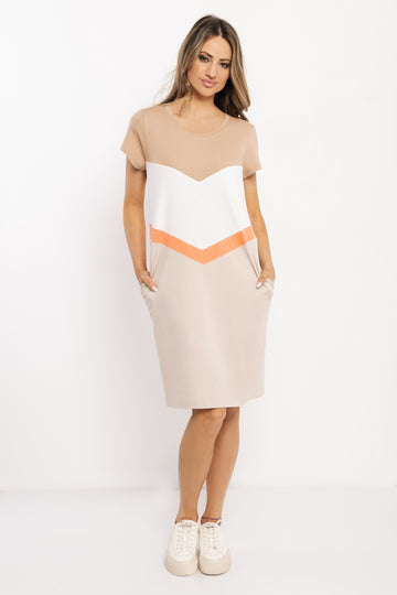 Katlan tunika bézs/ekrü/homok/narancs