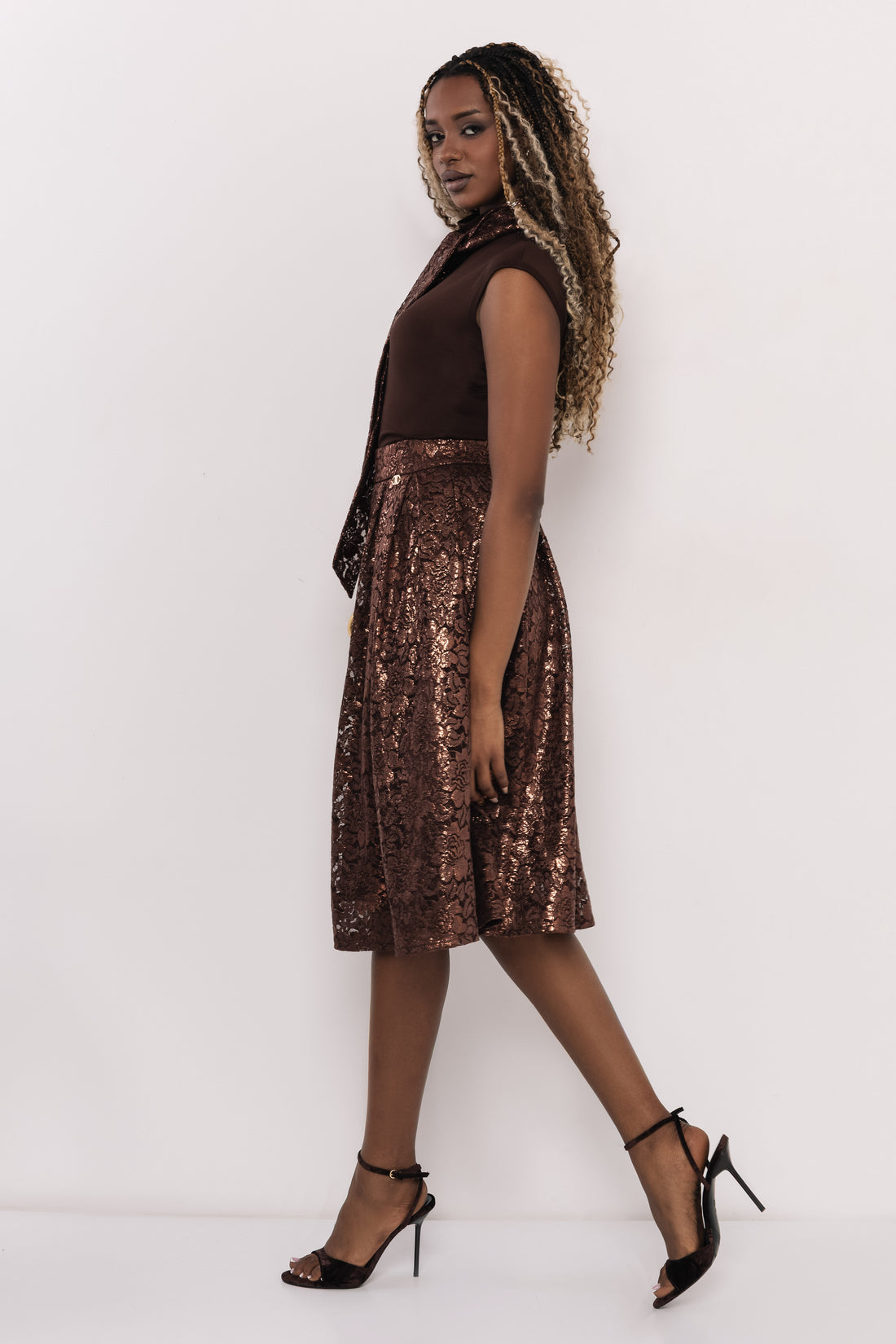 Gion szoknya csokoládé