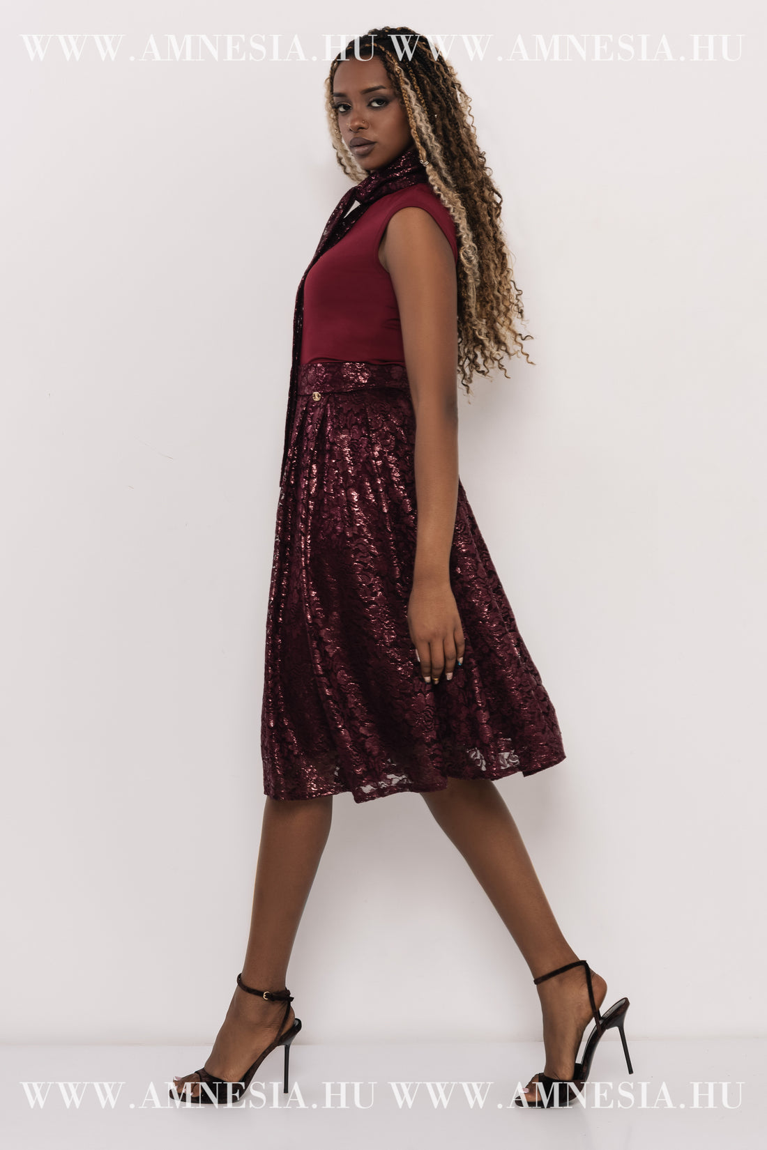 Gion szoknya - bordó