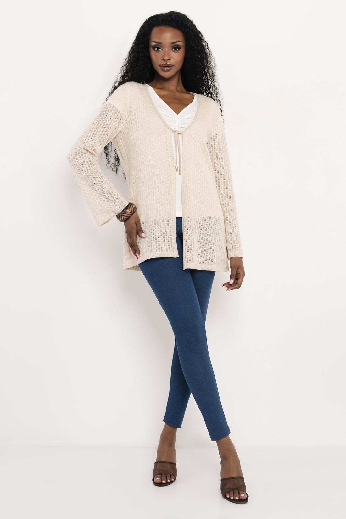 Grema kardigán bézs