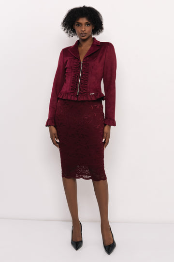 Jasira zakó - bordó