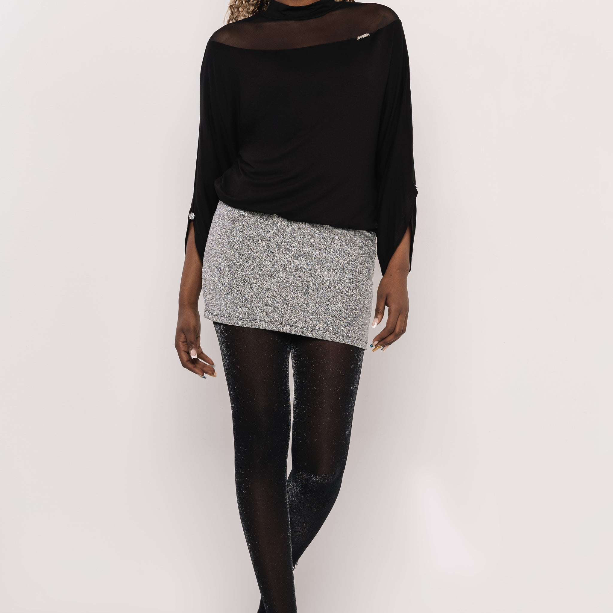 Atasu tunika fekete/ezüst