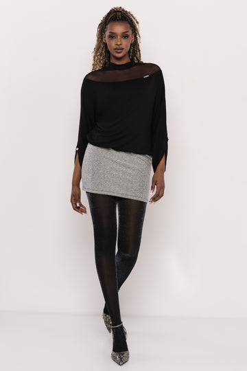 Atasu tunika fekete/ezüst