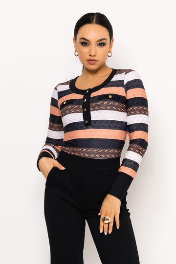 Kim body logós/csíkos