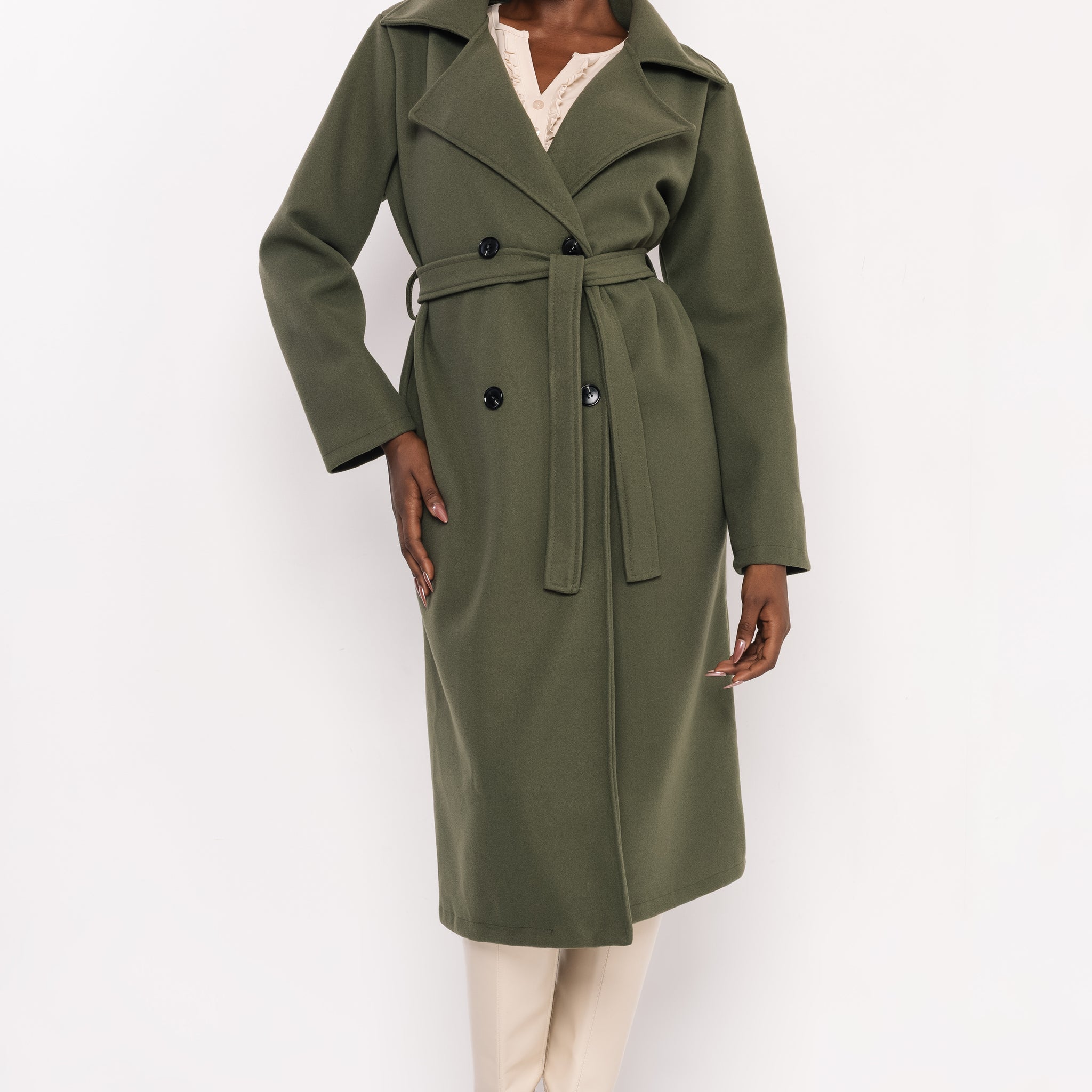 Poma szövetkabát khaki