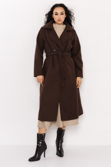 Poma szövetkabát sötétbarna