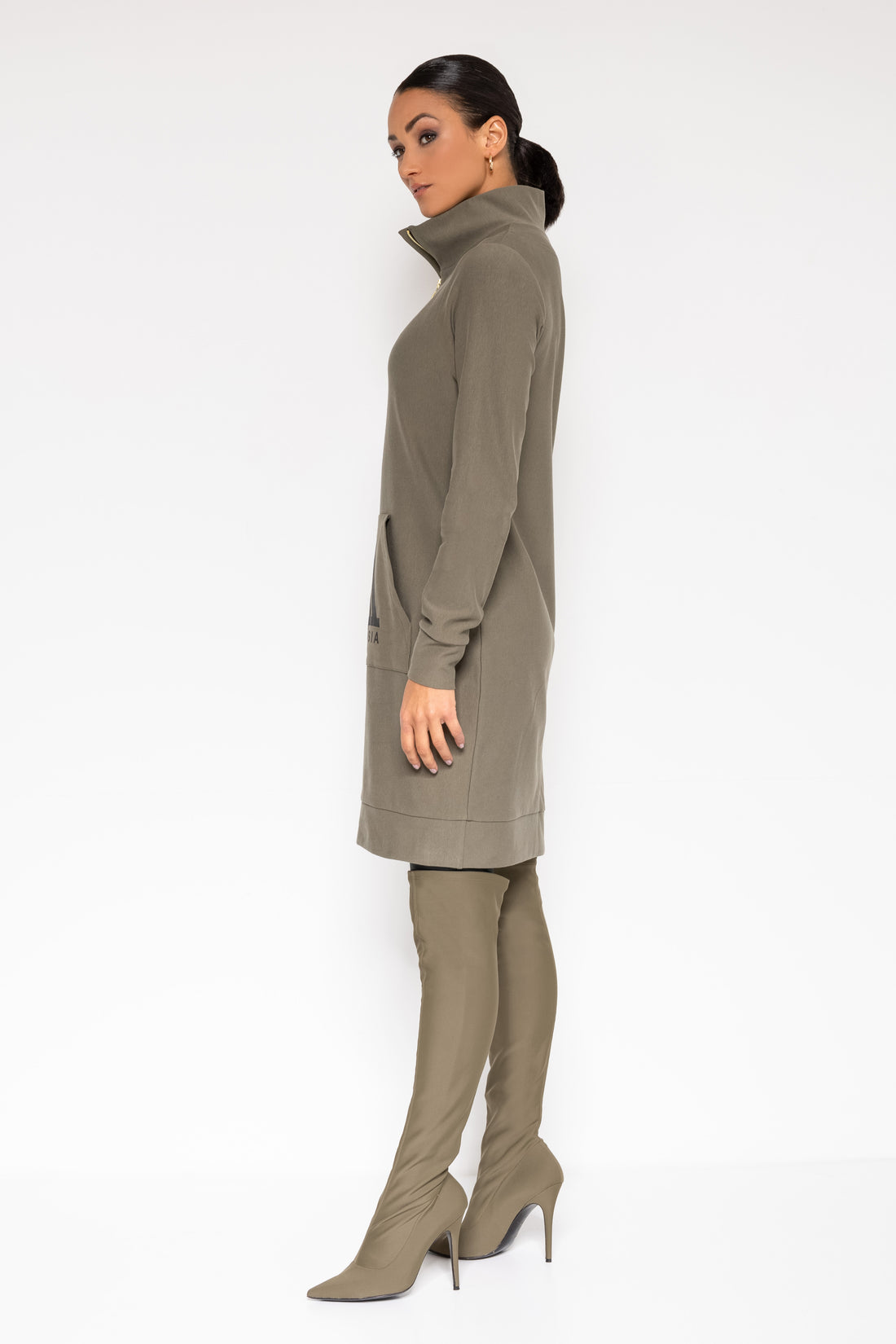 Galdana tunika khaki zöld-0