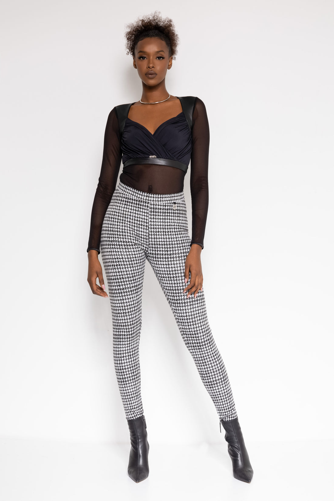 Trudi leggings tyúklábmintás színes one-0