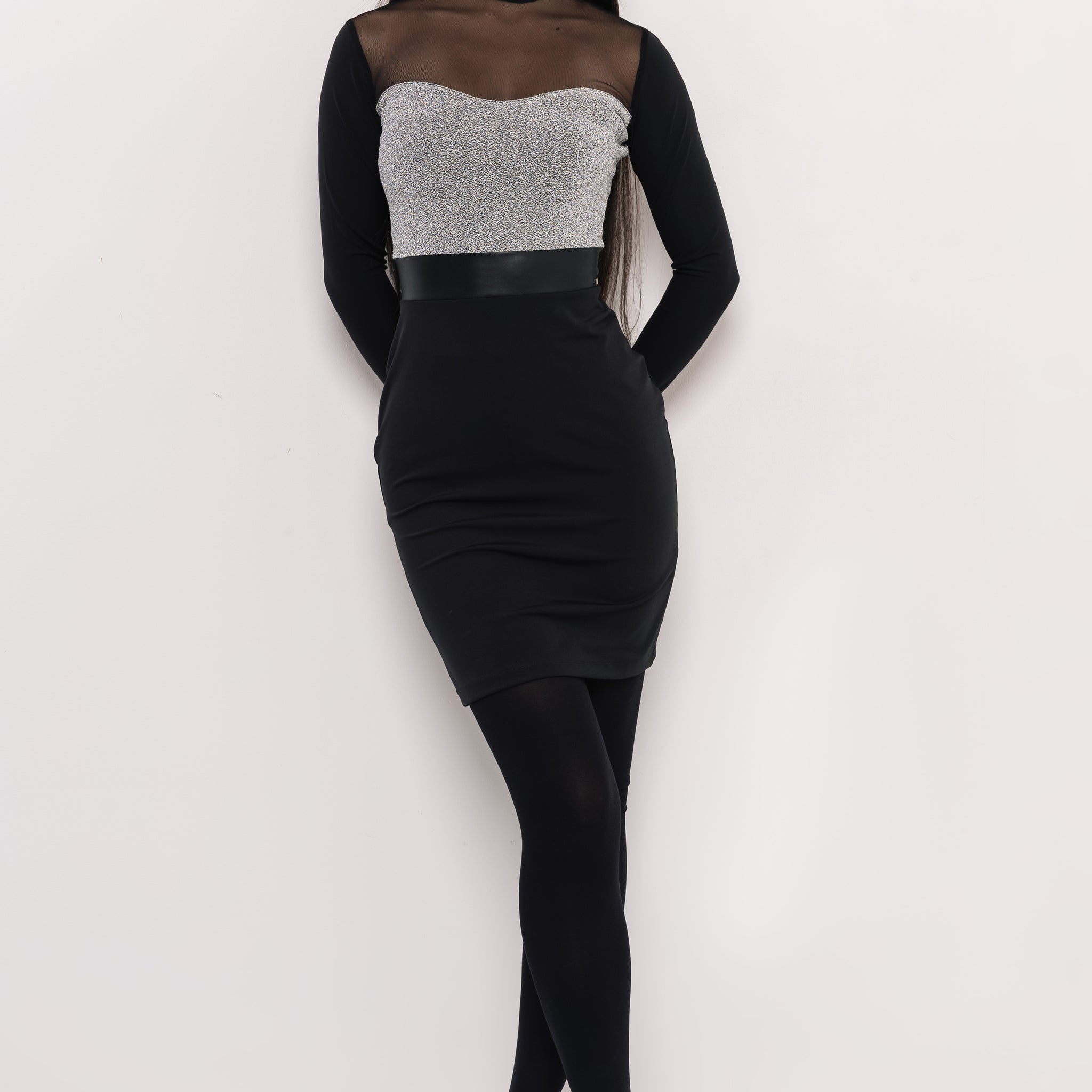 Amiga ruha fekete/ezüst