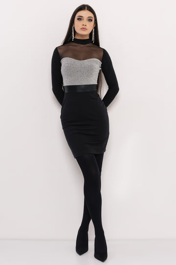 Amiga ruha fekete/ezüst