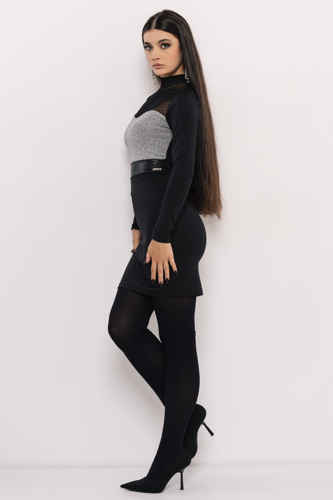 Amiga ruha fekete/ezüst