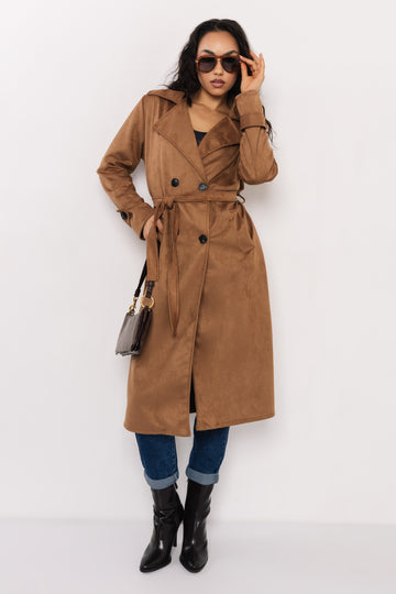 Drina művelúr kabát camel