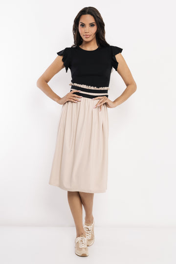 Monro ruha fekete/homok