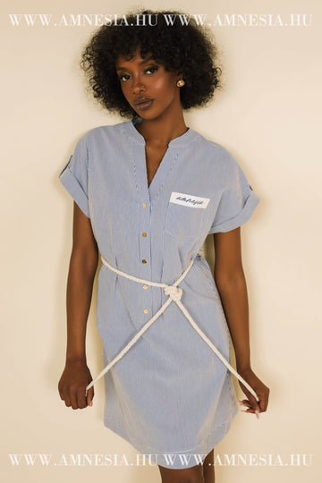 Pinto ruha - kék csíkos