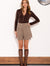 Bordo short kockás