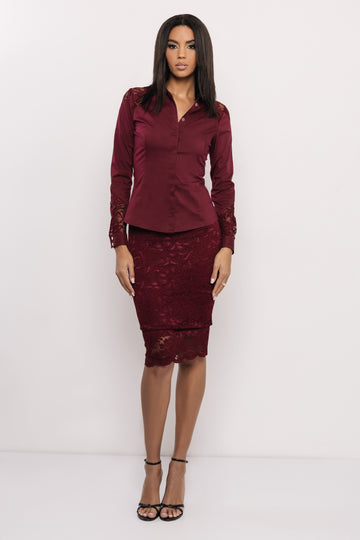 Falko blúz bordó