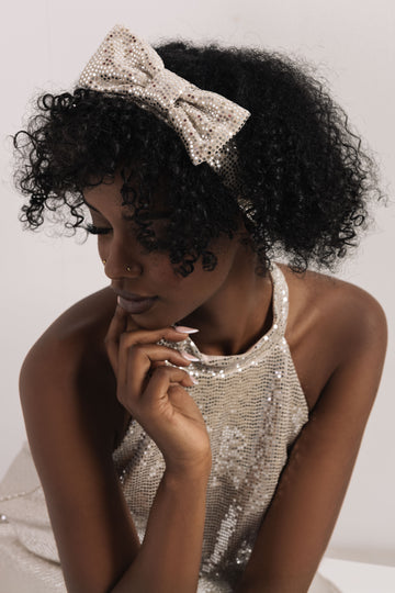 Flitti fejpánt ezüst