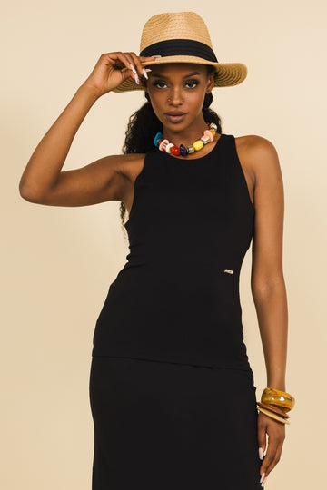 Zsanett top - fekete