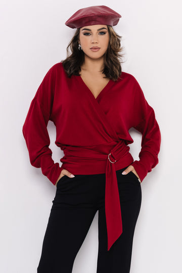 Latifa felső bordó