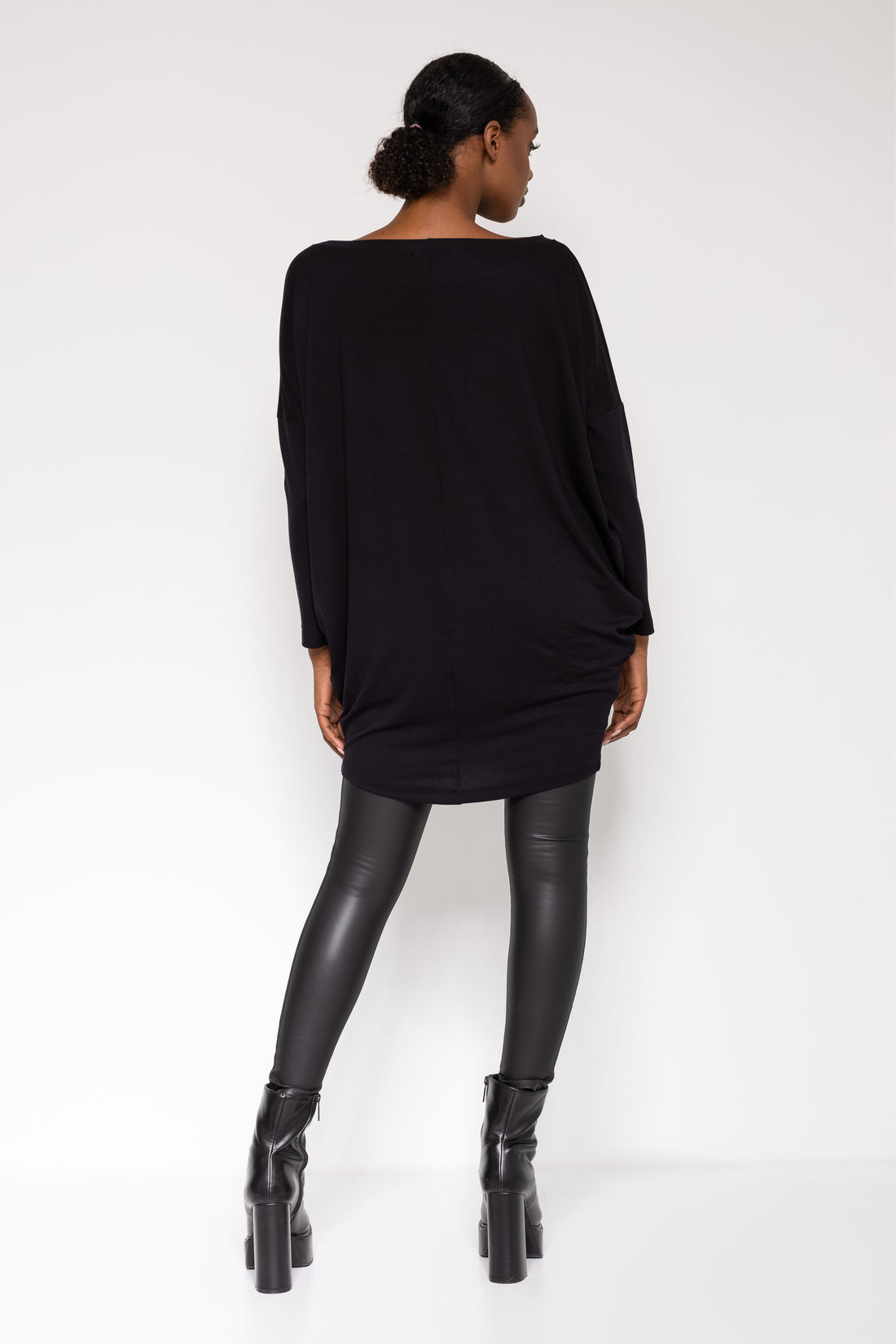 Bony bőfelső fekete one-0