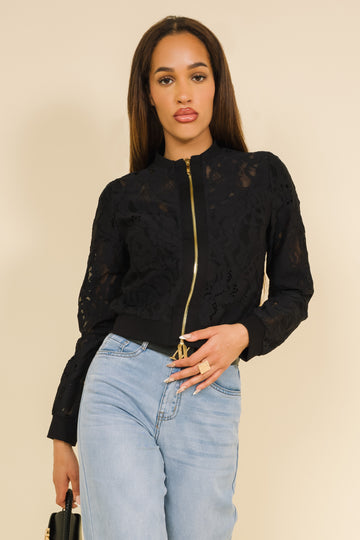 Azur dzseki - fekete