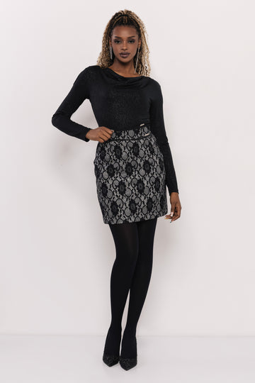 Fuxia szoknya fekete