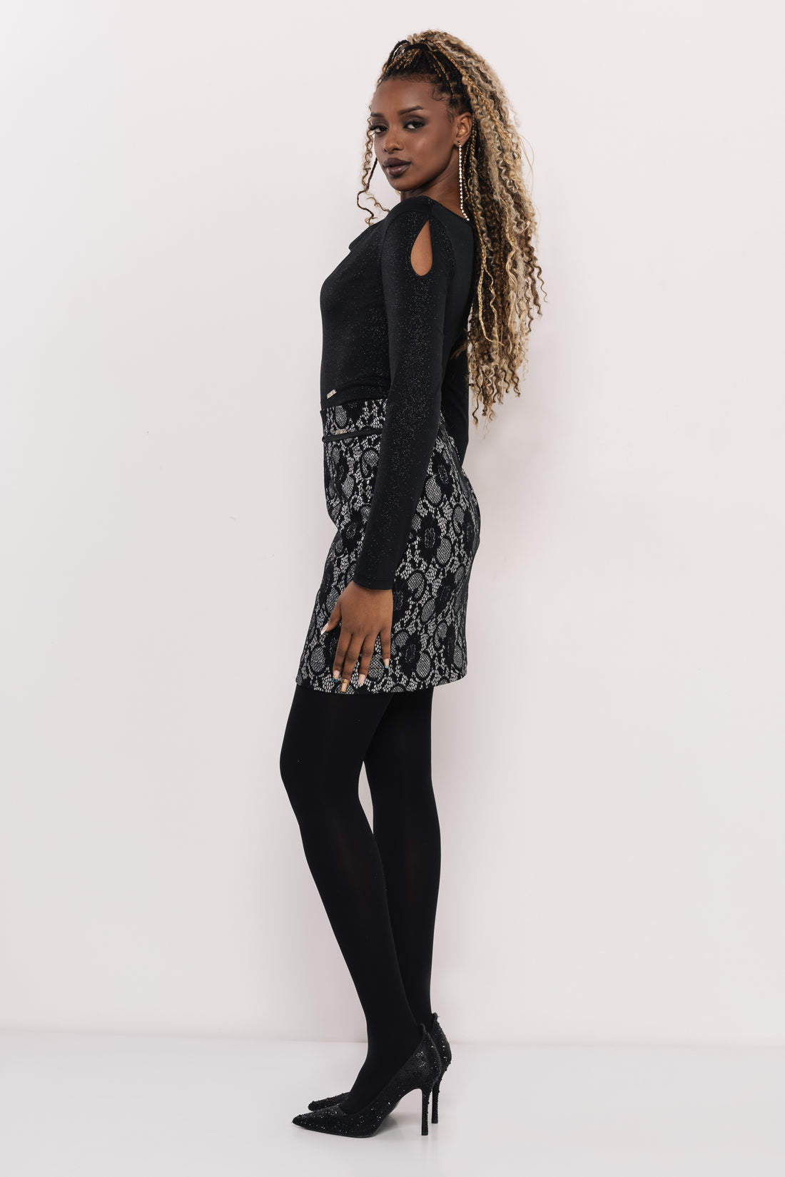 Fuxia szoknya fekete