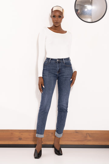 Skinny farmer kék