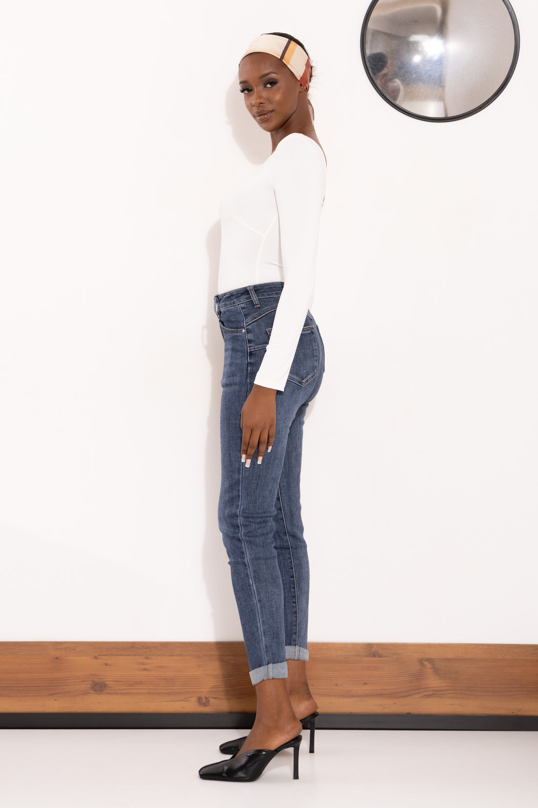 Skinny farmer kék