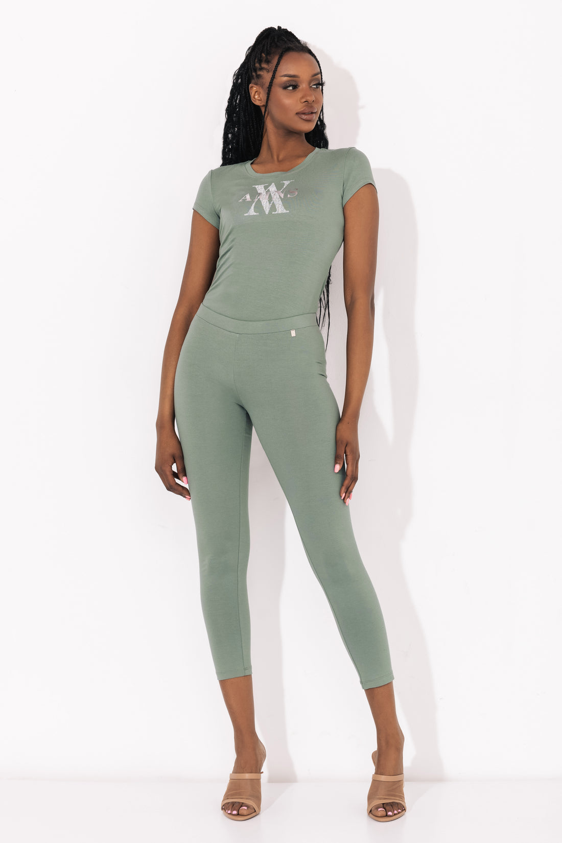 Trudi leggings zsálya zöld one-0