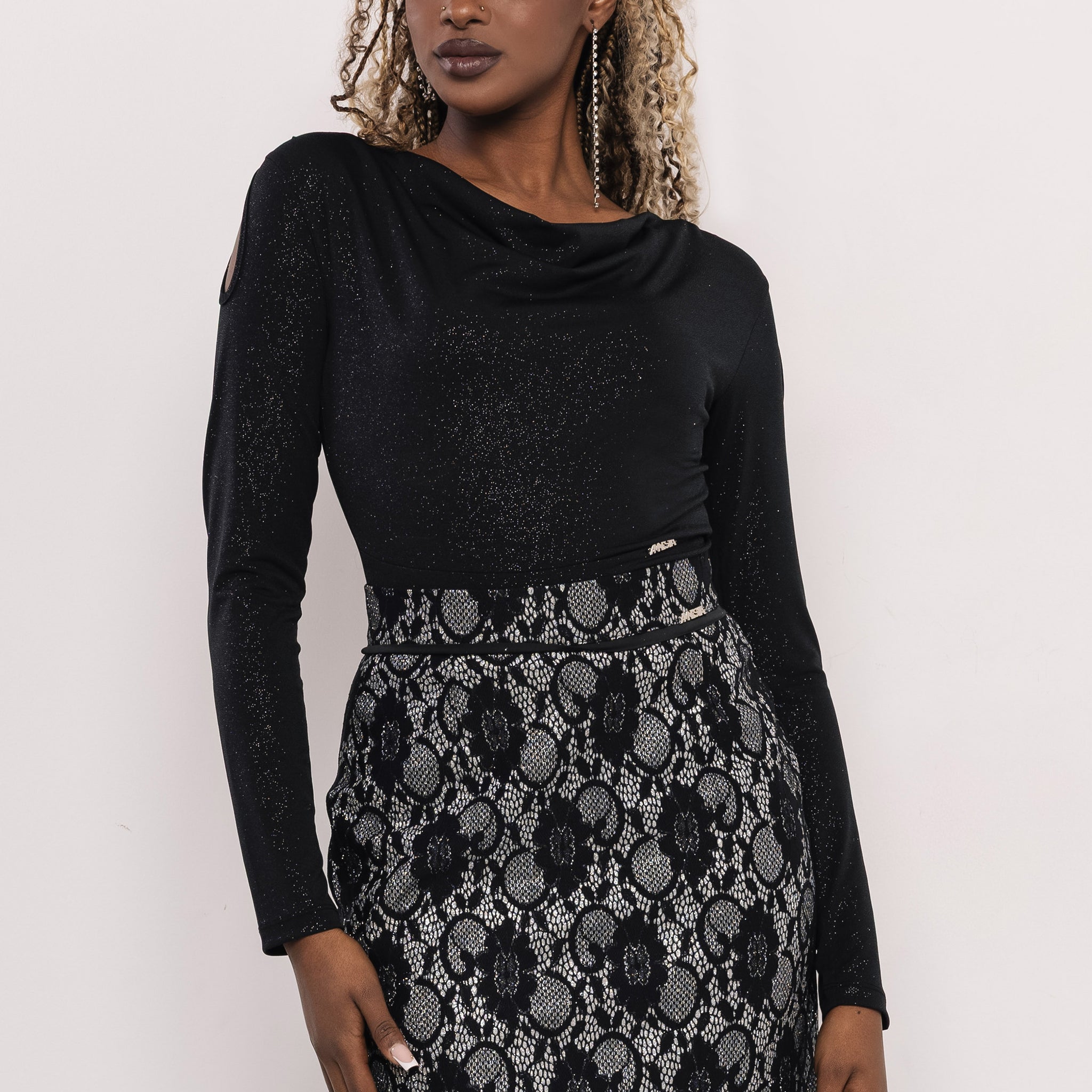 Bernina felső - fekete