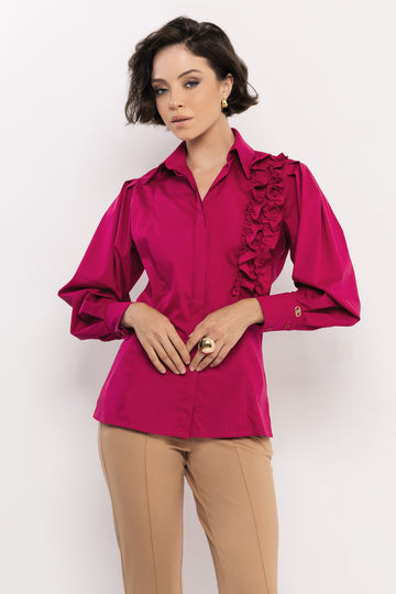 Boston blúz fuxia