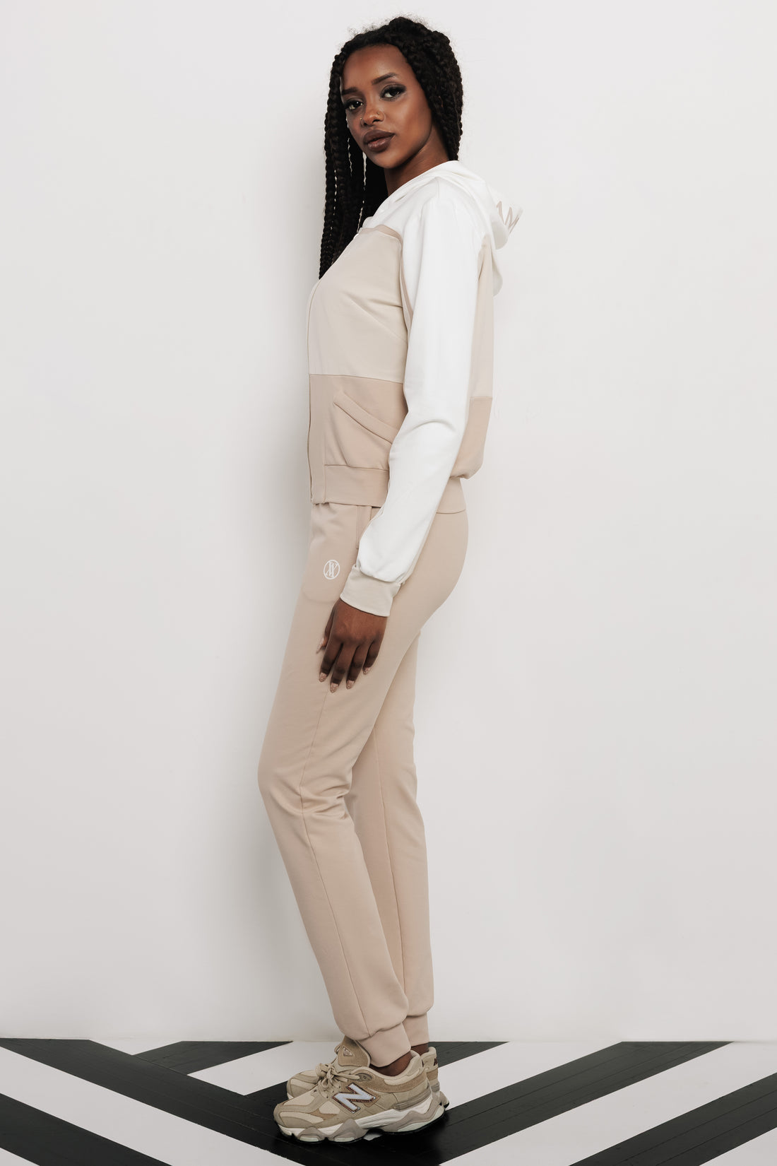 Lenszi jogging felső ekrü/bézs/mogyoró