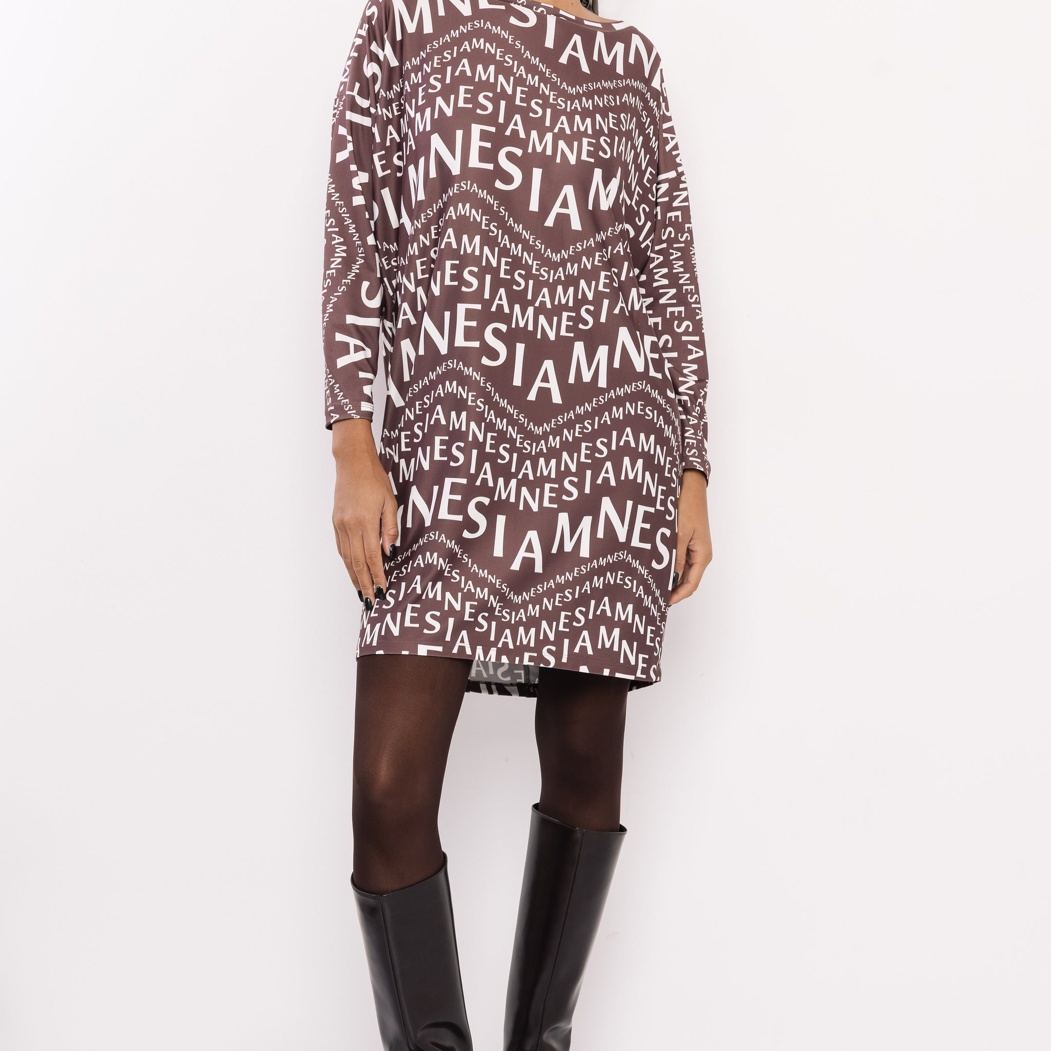 Marvy tunika AMNESIA mintás