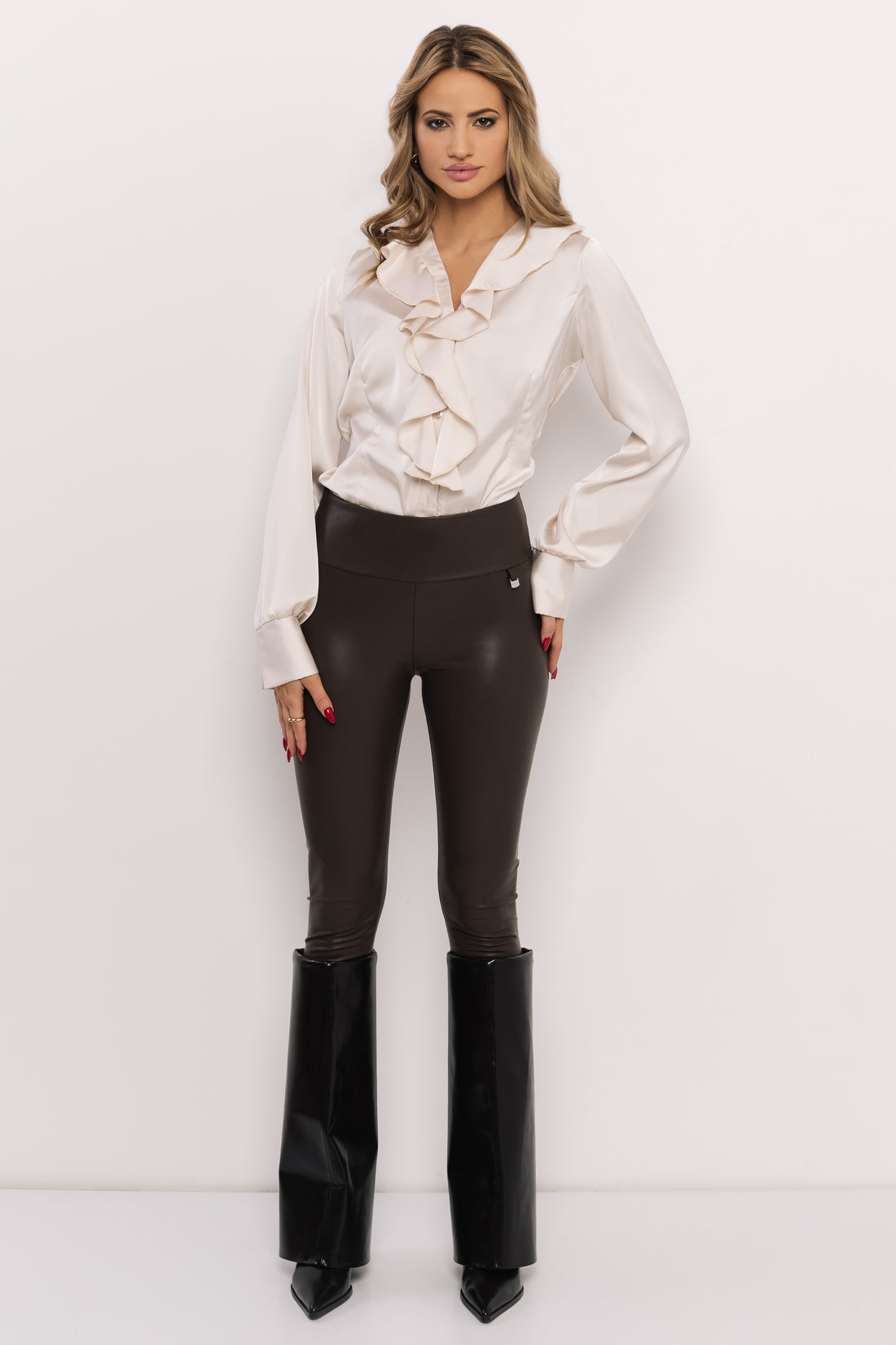 Suzy szatén body ekrü