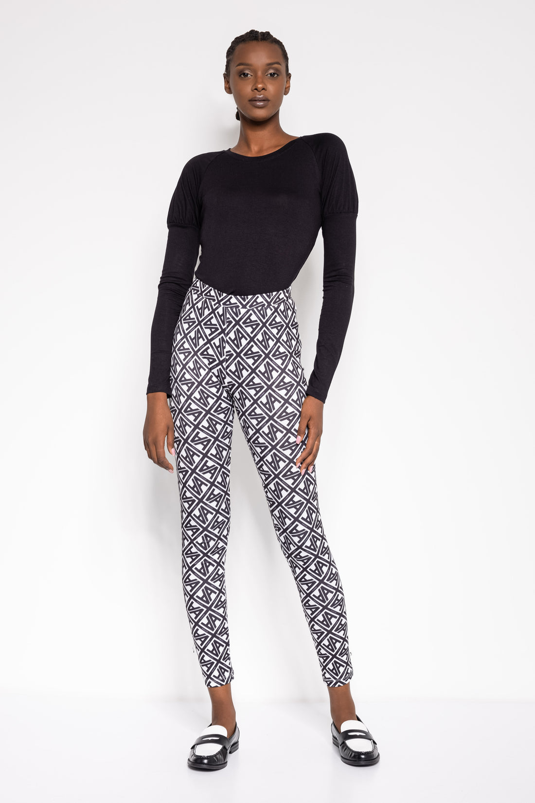 Trudi leggings betűs színes one-0