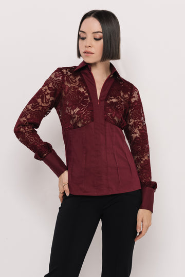 Kuti blúz bordó