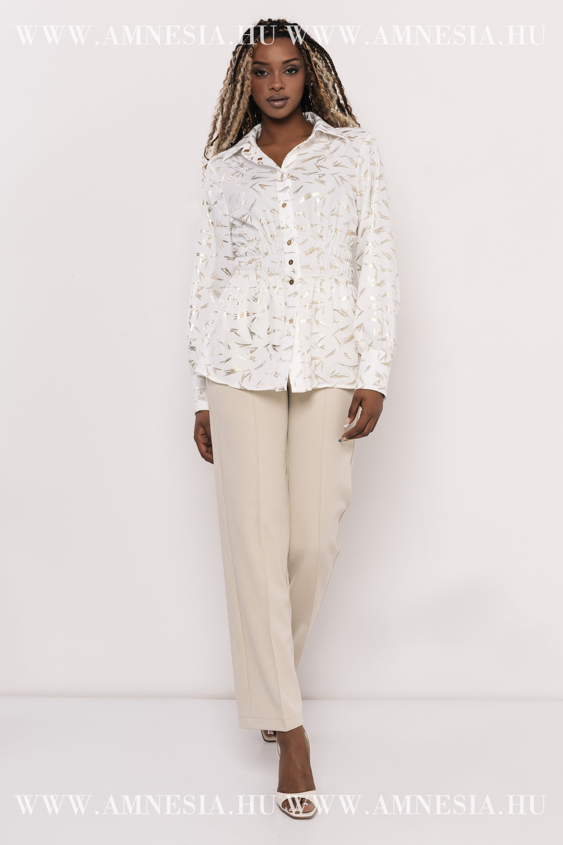 Leni blúz - mintás