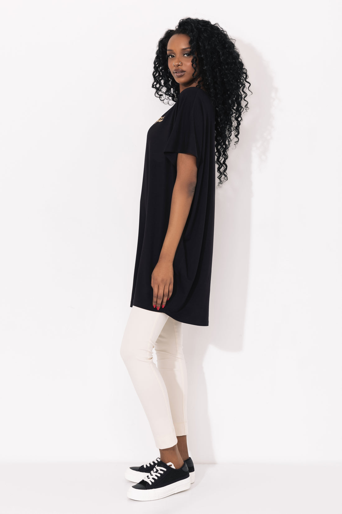 Csobil tunika fekete one-0