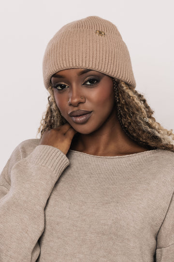 Kötött sapka barna