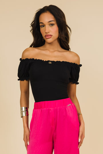 Kaba felső - fekete