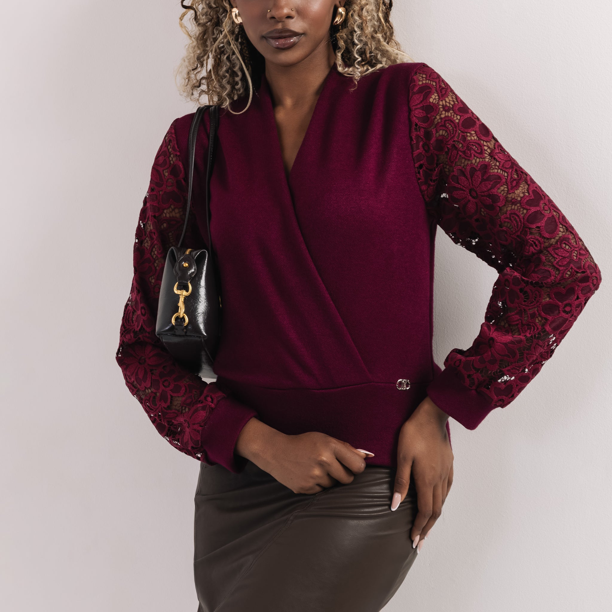 Mobutu felső bordó