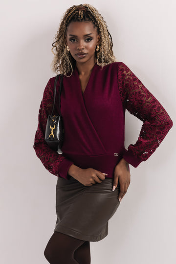 Mobutu felső bordó